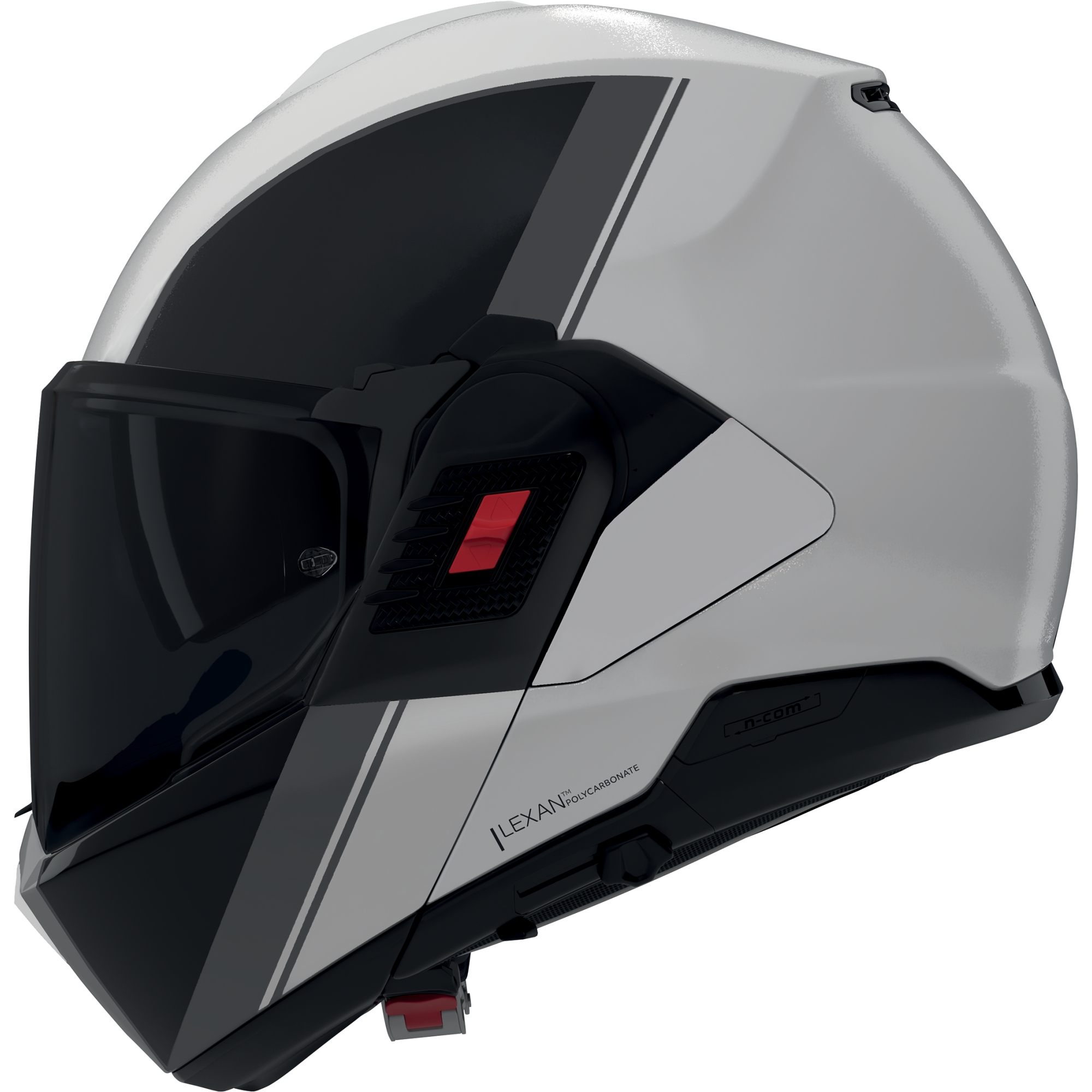 Casque Nolan N120-1 Verniciatura Speciale Gris Clair Noir