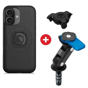 Pack Quad Lock Coque iPhone 17 + Réducteur de Vibration + Support Fourche