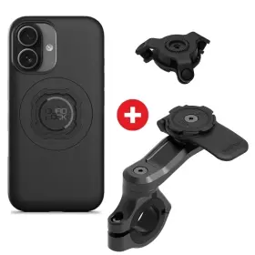 Pack Quad Lock Coque iPhone 17 + Réducteur de Vibration + Support Guidon Pro