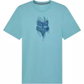 T-shirt Fox Bark Tech Bleu Vintage
