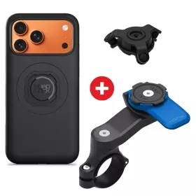 Pack Quad Lock Coque iPhone 17 Pro Max + Réducteur de Vibration + Support Guidon
