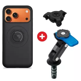 Pack Quad Lock Coque iPhone 17 Pro Max + Réducteur de Vibration + Support Fourche