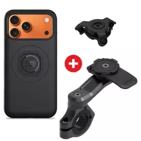 Pack Quad Lock Coque iPhone 17 Pro Max + Réducteur de Vibration + Support Guidon Pro