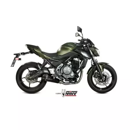 Ligne complète MIVV Delta Race inox silencieux inox noir/casquette carbone Pour Kawasaki Z650
