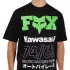 T-shirt Fox Oversized Kawasaki Noir