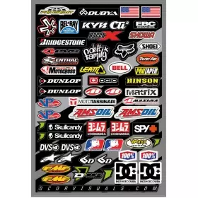 Planche D'autocollants Logos MX Prorima