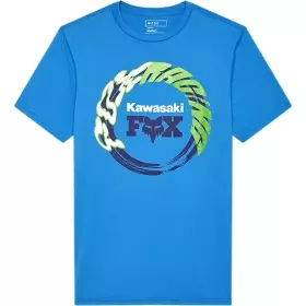 T-shirt Fox Kawasaki Bleu