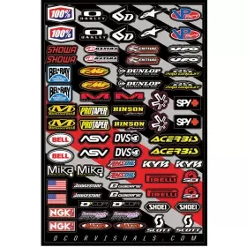 Planche D'autocollants Logo MX Cor2 Prorima