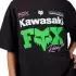 T-shirt Femme Fox X Kawasaki Oversized Noir