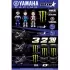 Planche D'autocollants Yamaha Star Racing Prorima