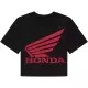 T-shirt Femme Fox X Honda Baby Noir