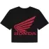 T-shirt Femme Fox X Honda Baby Noir