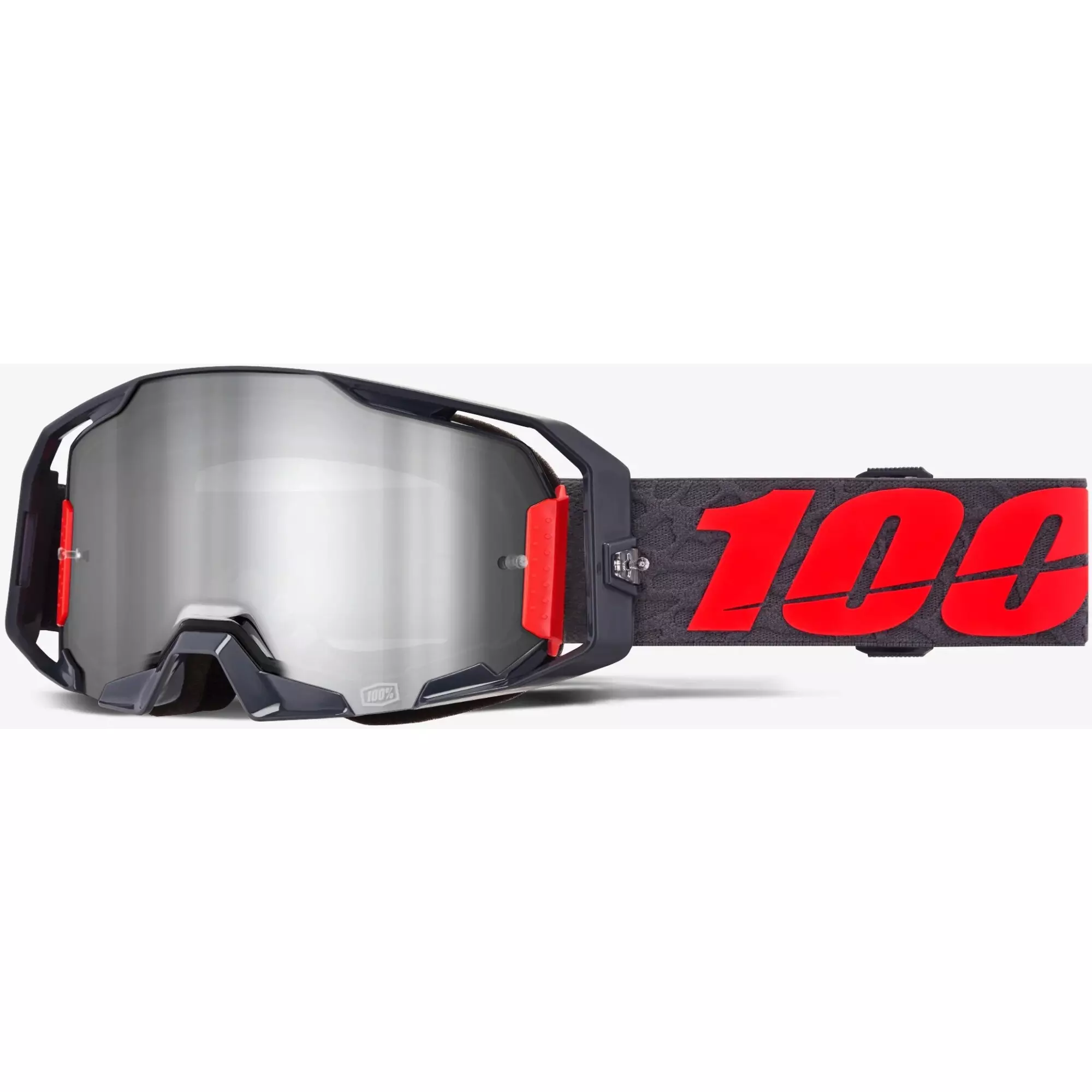 Masque Cross 100% Armatic Turo Écran Iridium Silver