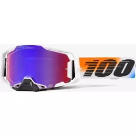 Masque Cross 100% Armega Hiper United Écran Iridium Rouge Bleu