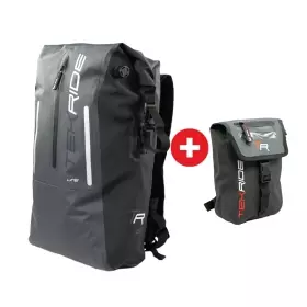 Pack Tekride WP Line Sac à Dos Domino 25L Noir Gris + Sacoche de Jambe Portofino 2L
