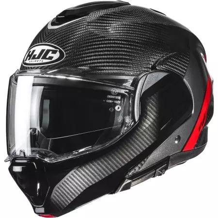 Casque HJC F100 Carbon Stan MC1 Noir Bleu