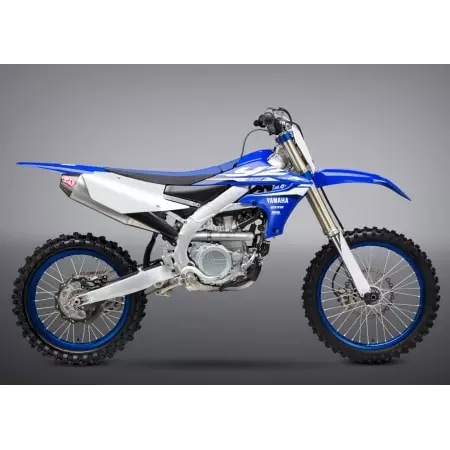 Ligne complète YOSHIMURA RS-4 Signature Series inox silencieux aluminium/casquette carbone Pour Yamaha YZ450F - Echappement moto YOSHIMURA