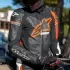 Combinaison Alpinestars GP Force Phantom Noir Blanc Rouge Fluo