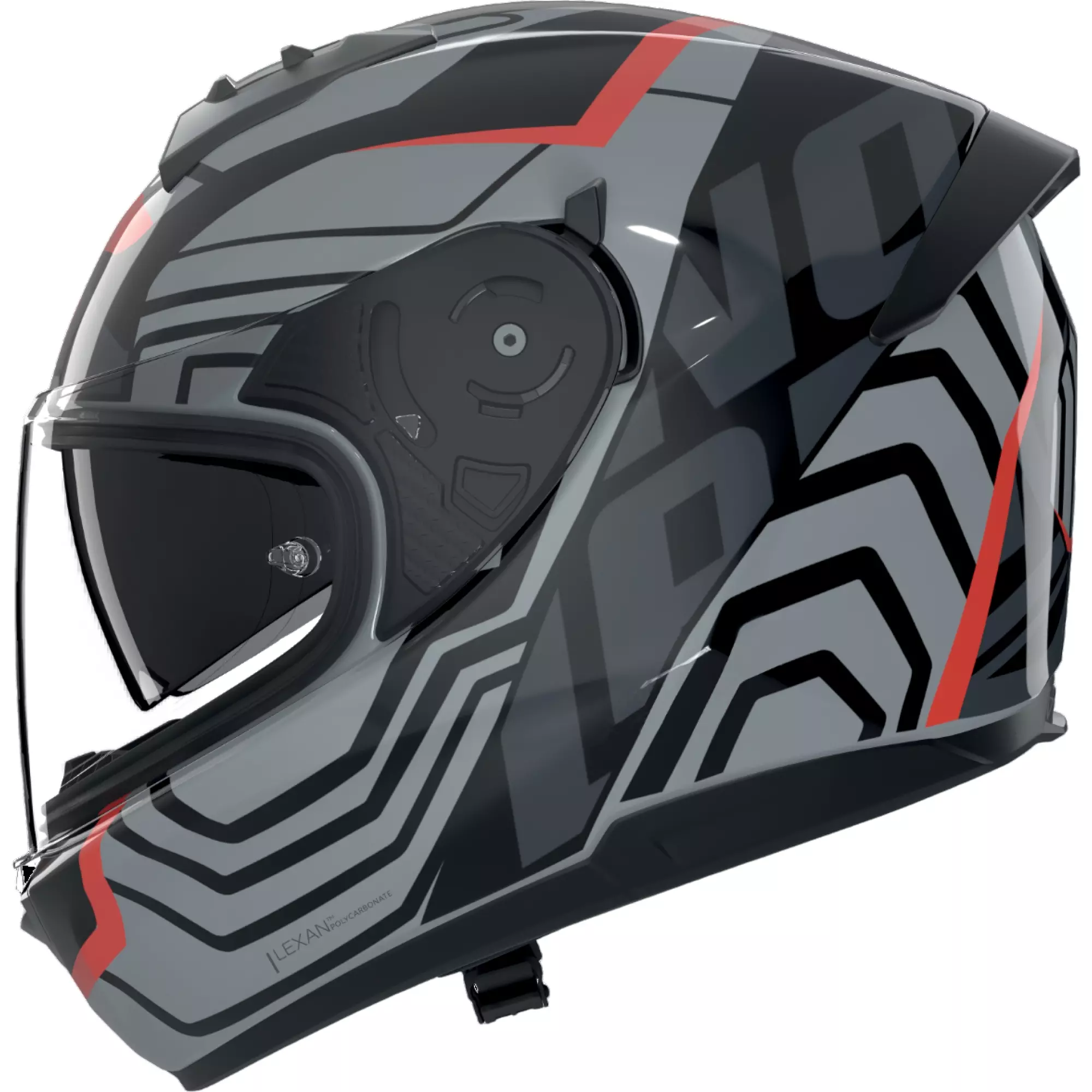 Casque Nolan N60-6 Eclettico Noir Gris Rouge