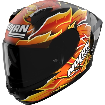 Casque Nolan N60-6 Sport Replica Iannone Noir Orange Rouge