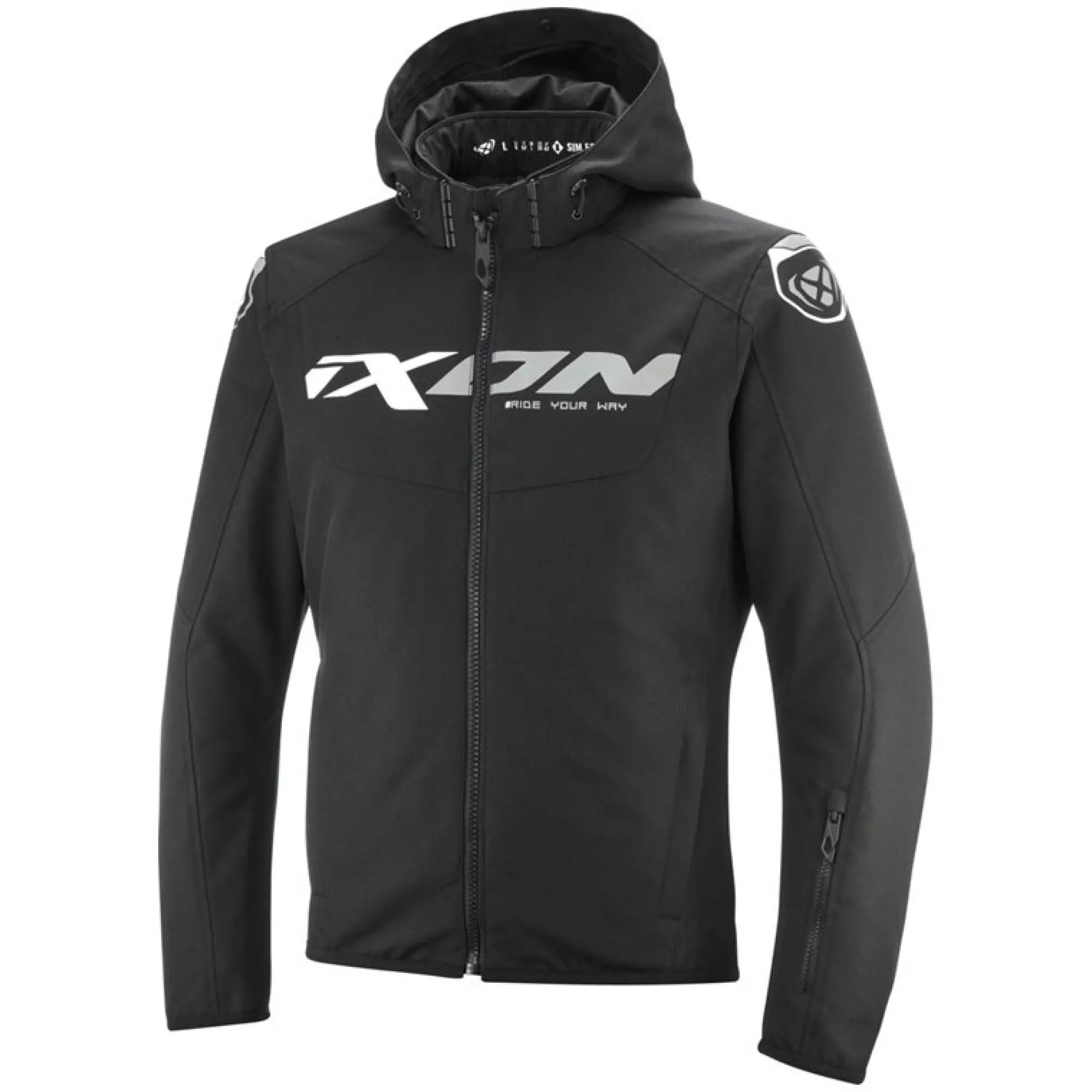 Blouson Ixon Fierce WP Noir Gris Blanc