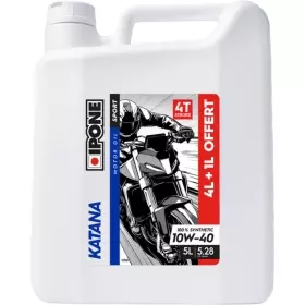 Huile Moteur Ipone Katana Sport 10W40 4 Litres + 1 Litre Offert