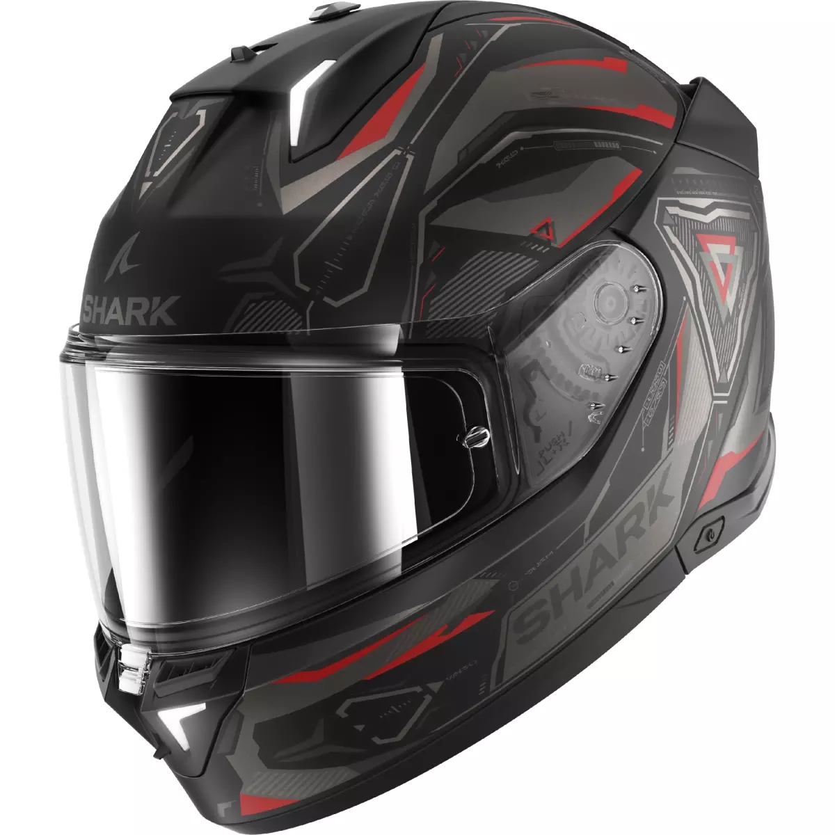 Casque Shark Skwal I3 Linik Noir Rouge Mat