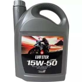 Huile Moteur 4T Lub'ster By Minerva 15W50 Synthétique - 5 Litres
