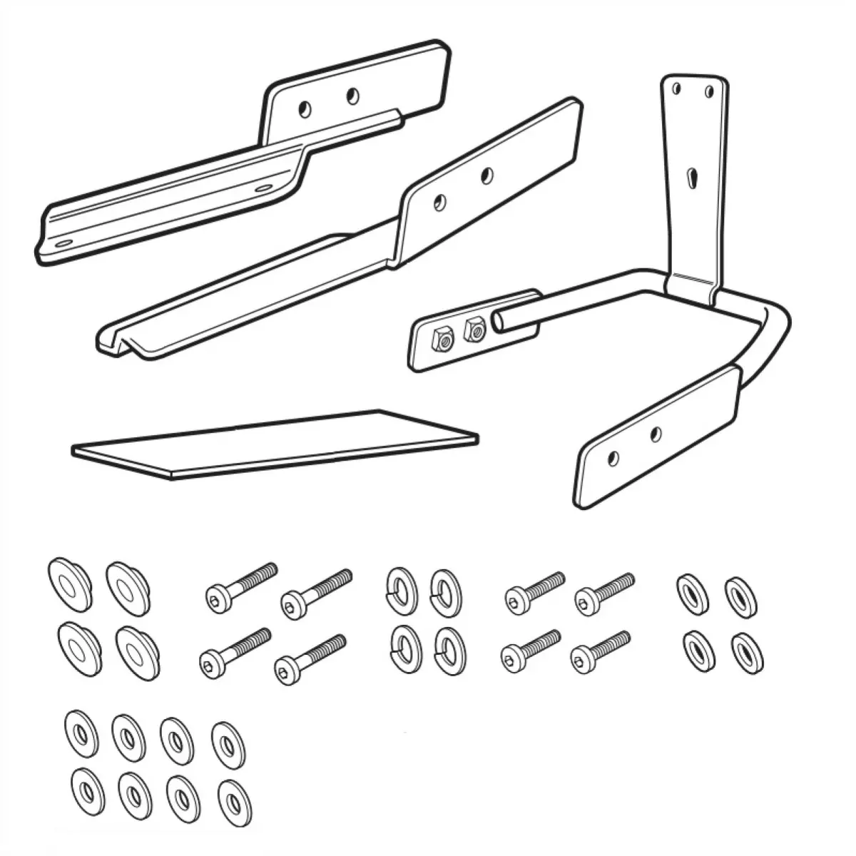 Kit Fixation Dosseret Shad Honda Forza 125/350