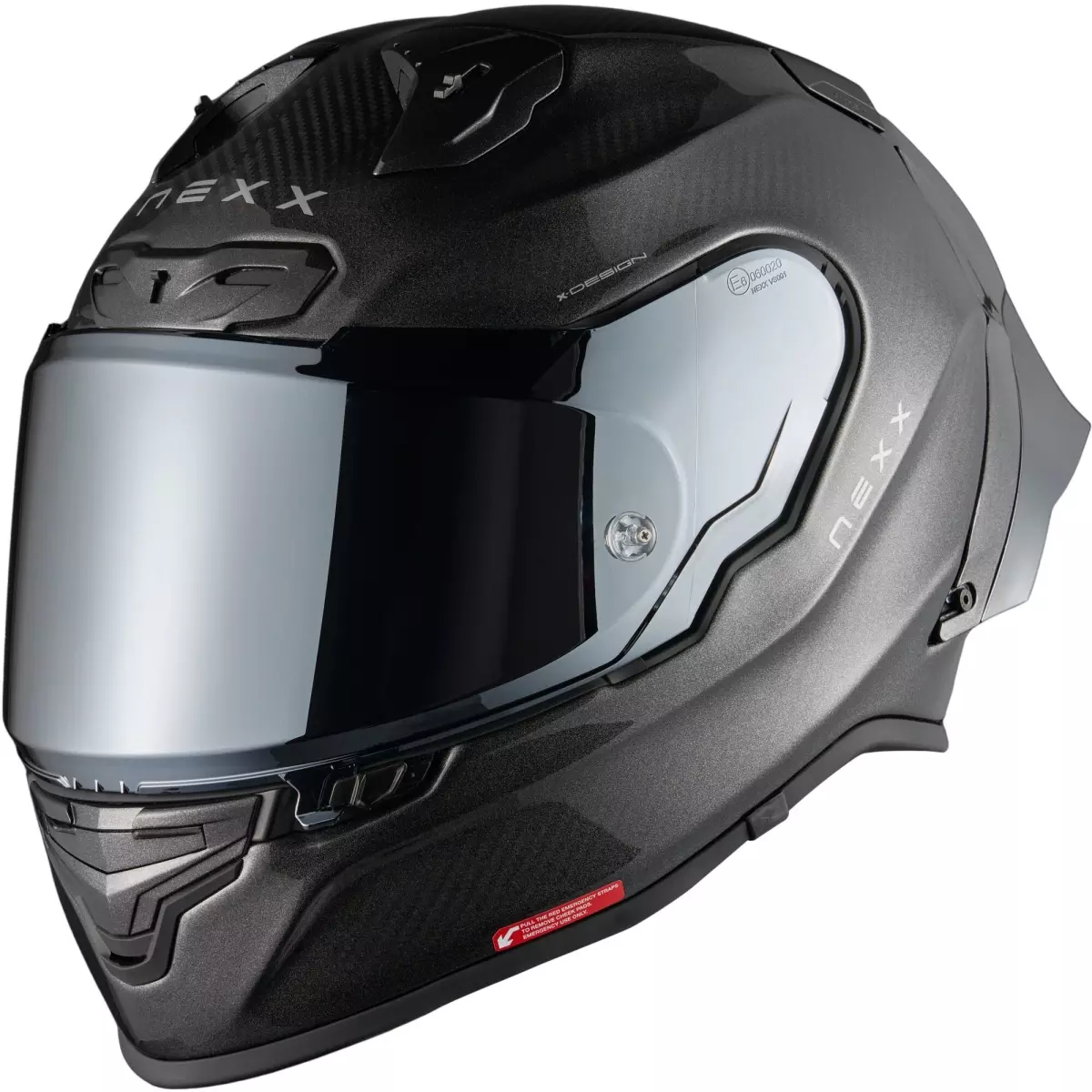 Casque Nexx X.R3R Pro Carbon Hagibis Argent Mat
