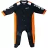 Body Enfant Kenny Racing Romper Noir Orange Fluo