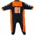 Body Enfant Kenny Racing Romper Noir Orange Fluo
