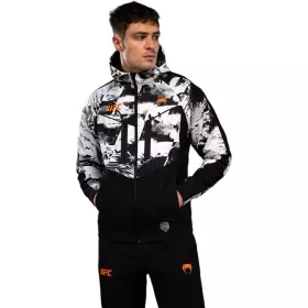 Sweat Zippé Venum UFC Zenith Fight Night Noir Blanc Orange