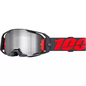 Masque Cross 100% Armatic Turo Écran Iridium Silver