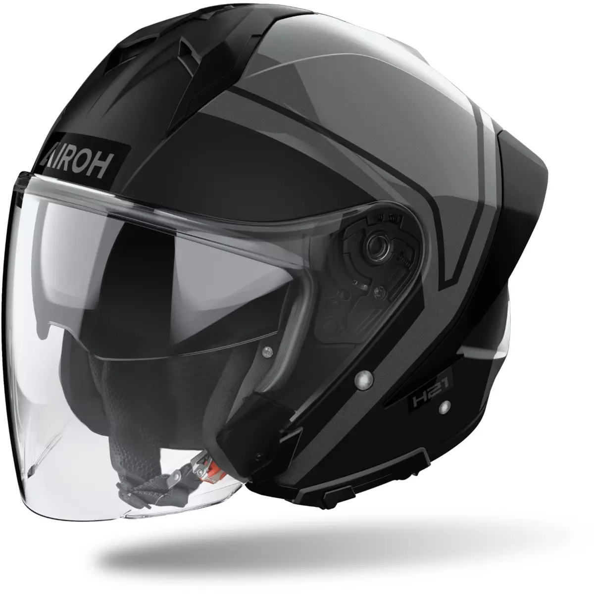 Casque Airoh H 21 Square Noir Mat/Brillant