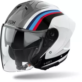 Casque Airoh H 21 Arrow Gris Noir Blanc