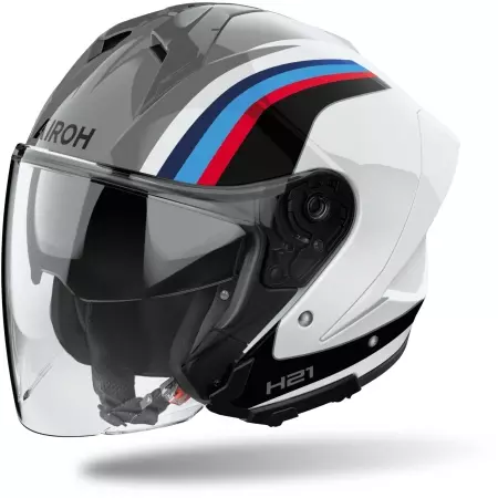 Casque Airoh H 21 Arrow Gris Noir Blanc