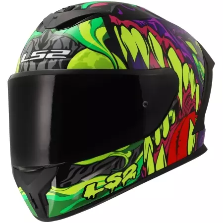 Casque LS2 FF820 Rapid III Lycant Violet Vert