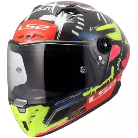 Casque LS2 FF805 Thunder GP Replica Aldeguer 25 Noir Rose Jaune