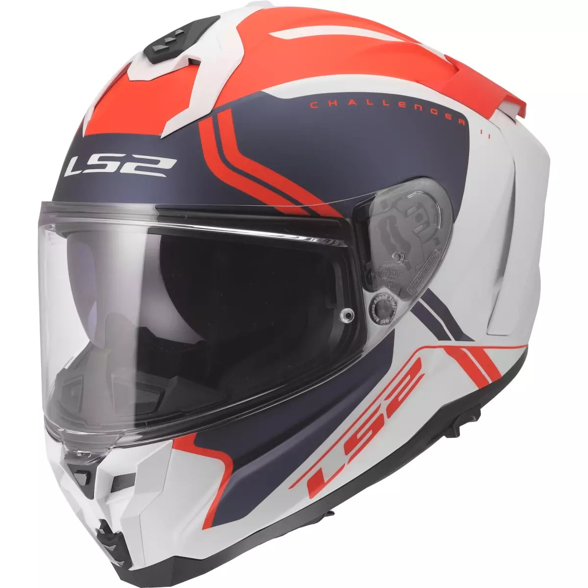 Casque LS2 FF817 Challenger II Titan Blanc Bleu Rouge