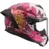 Casque LS2 FF820 Rapid III Poppies II Blanc Rose