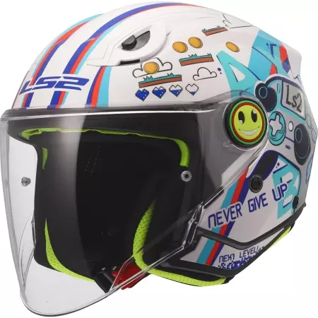 Casque Enfant LS2 OF622 Funny II Next Level Blanc