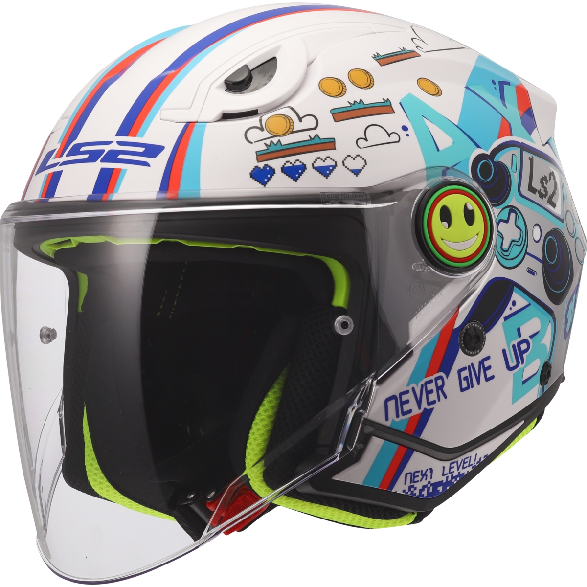 Casque Enfant LS2 OF622 Funny II Next Level Blanc