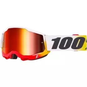 Masque Cross 100% Accuri 2 Torken Écran Iridium Rouge