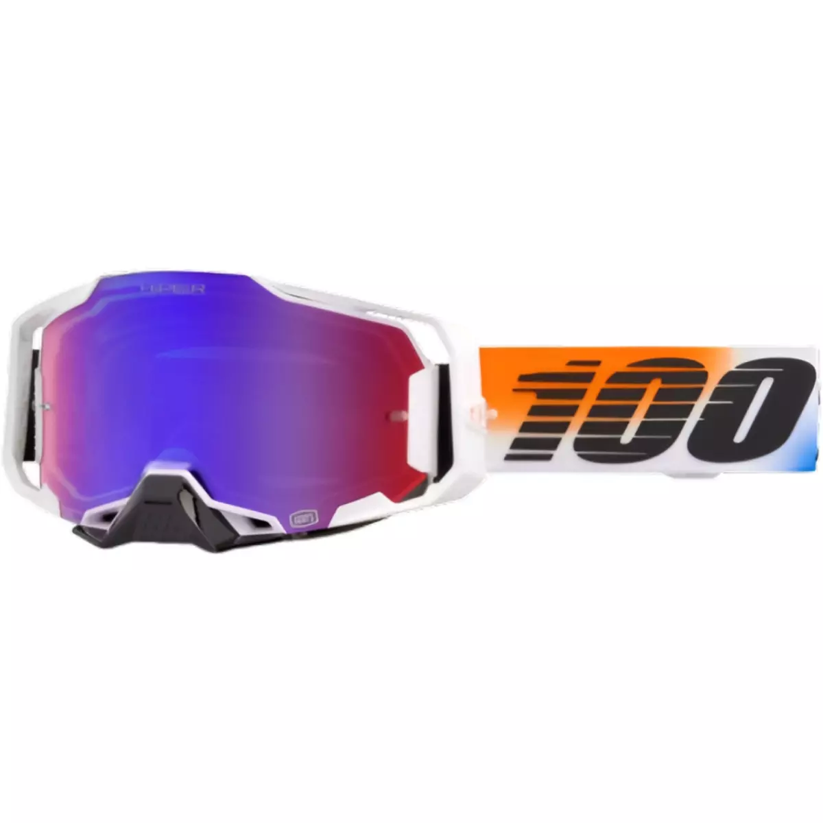 Masque Cross 100% Armega Hiper United Écran Iridium Rouge Bleu