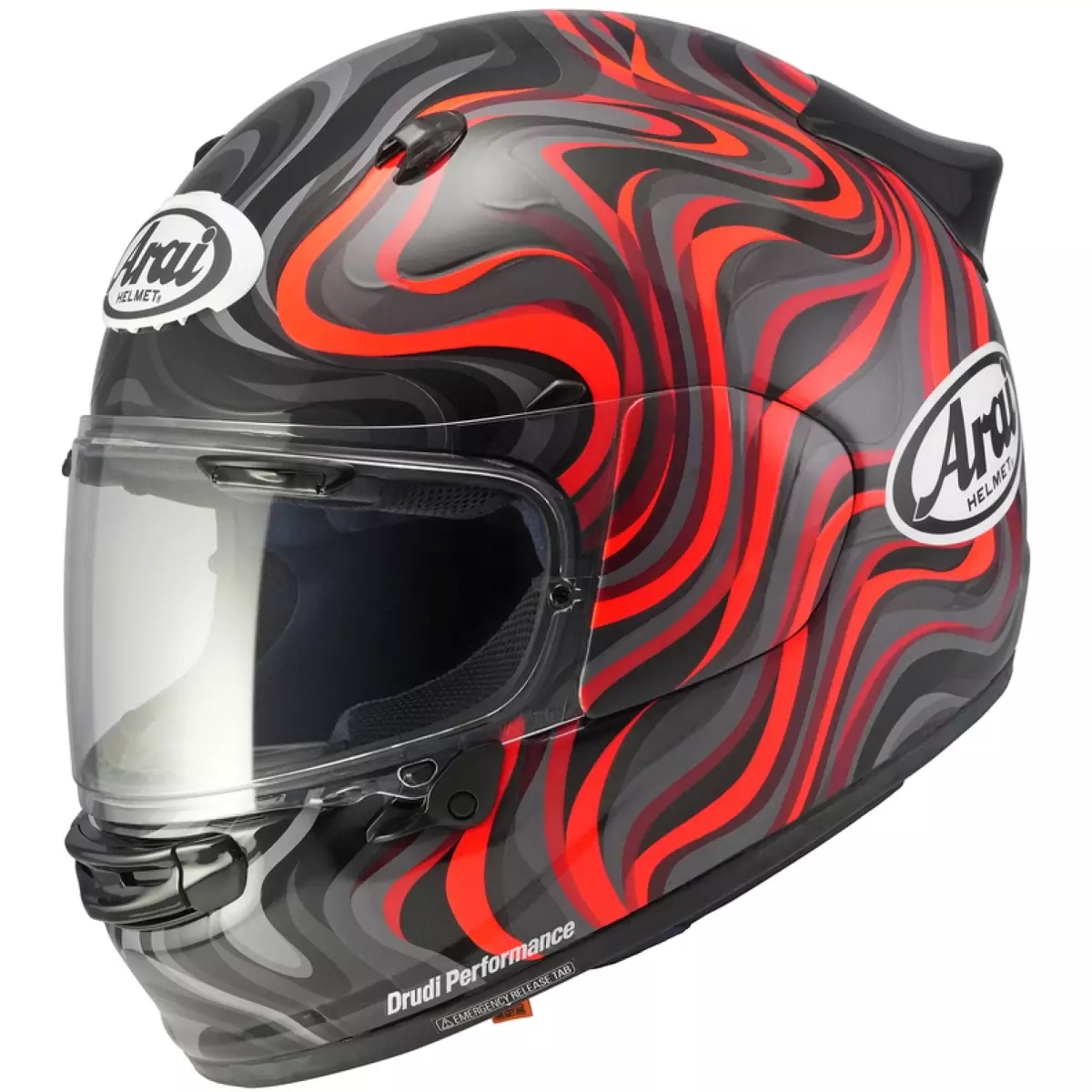 Casque Arai Quantic Swirl Rouge