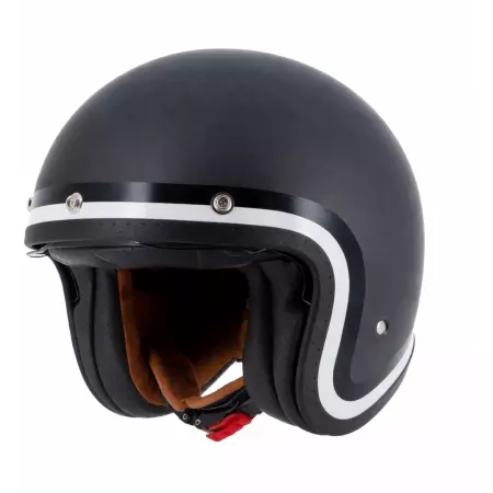 Casque Helston Von Dutch Long Way Noir - Casque Jet HELSTONS