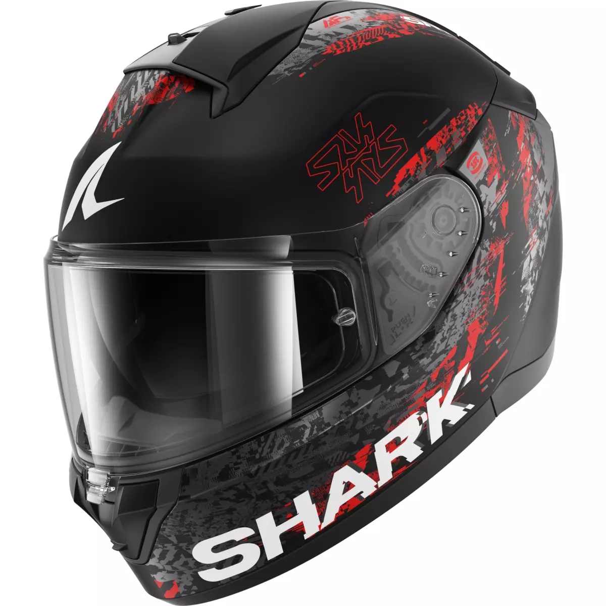 Casque Shark Ridill 2 Speed-Vib Noir Anthracite Rouge Mat