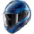 Casque Shark Oxo Mekarium Bleu Chrome Orange