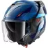 Casque Shark Oxo Mekarium Bleu Chrome Orange